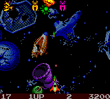 Galaga - Destination Earth (USA) In game screenshot